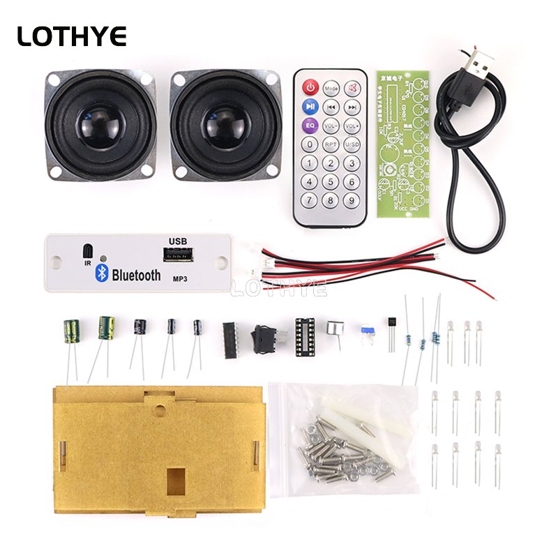 Diy Audio Electronics Kit - Мини-усилитель звука Bluetooth 3W*2, набор для