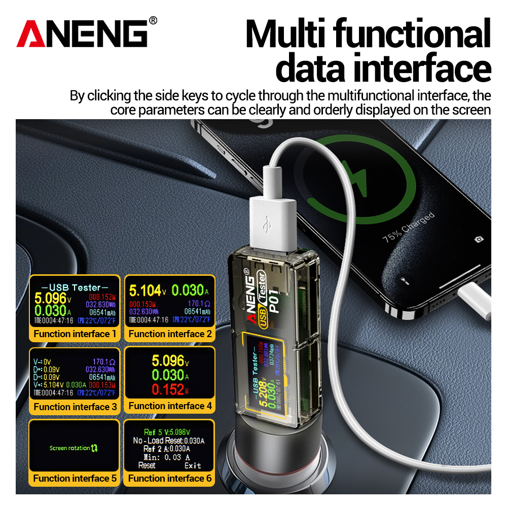ANENG P01 USB-тестер, вольтмет – обзор и цена Logic Analyzer Usb